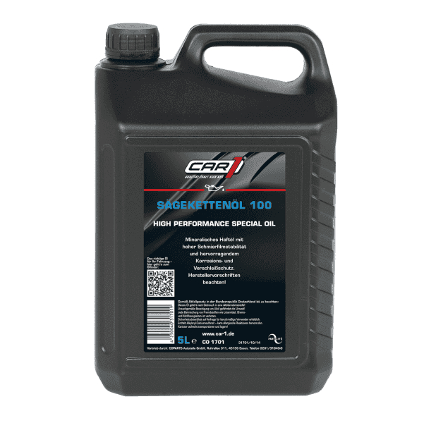 S&auml;geketten&ouml;l 100 5 Liter DIN/ISO: 51757 mineralisches Haft&ouml;l Motorkettens&auml;gen