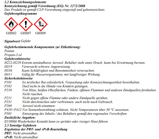 CAR 1 Cockpitspray 300 ml