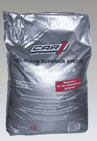 CAR 1 &Ouml;l-Kleen 2000 &Ouml;lbindemittel 15kg Magnesium-Aluminiumsilikat (Kalziniert)