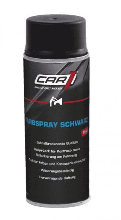 CAR 1 Farbspray schwarz matt 400 ml CO3600