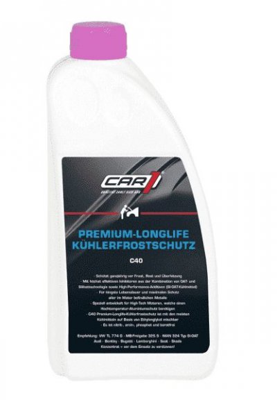 CAR 1 K&uuml;hlerfrostschutz C40 (violett) 1,5 Liter