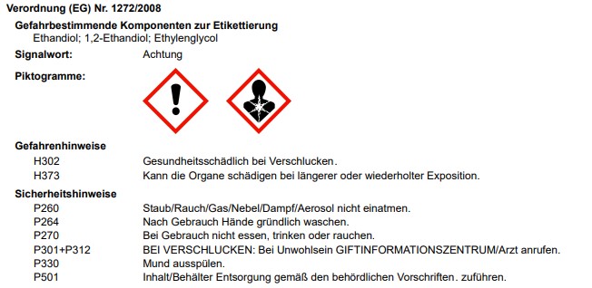 CAR 1 Kühlerfrostschutz CO48 (blau) 1,5 Liter