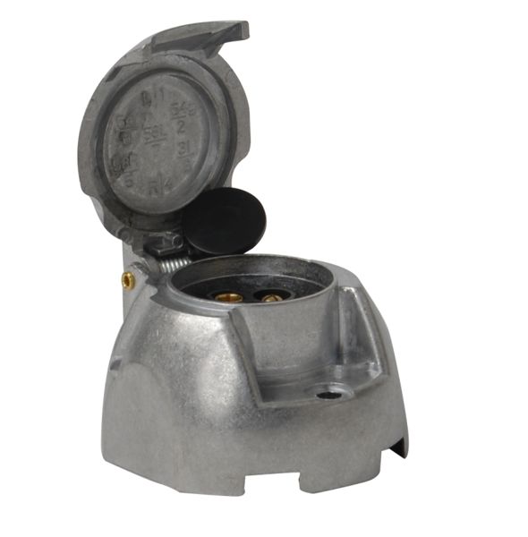 CAR 1 Anh&auml;ngersteckdose Leichtmetall 7-polig - ISO 1724 Aluminium