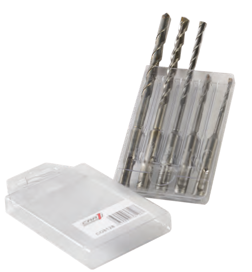 CAR 1 SDS-plus-Bohrer-Kassette 5-teilig Bohrerset Bohrersatz