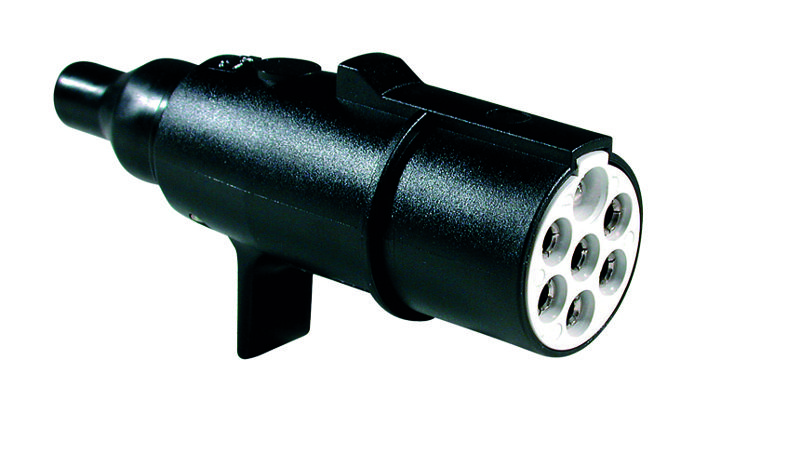 CAR 1 24 Volt 7-polige S Anh&auml;ngerstecker Schraubenanschl&uuml;sse Kunststoff LKW