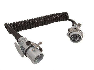 CAR 1 24 Volt 7-poliges Spiralkabel ach ISO 25981 Ladeleitung Hubladeb&uuml;hne LKW