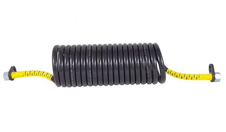 CAR 1 Druckluftwendel nach DIN 74323 f. Druckluftbremsanlagen gelb LKW