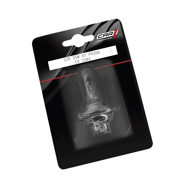 Gl&uuml;hlampe Gl&uuml;hbirne CAR1 H712V 55W PX26d Blister CO2101