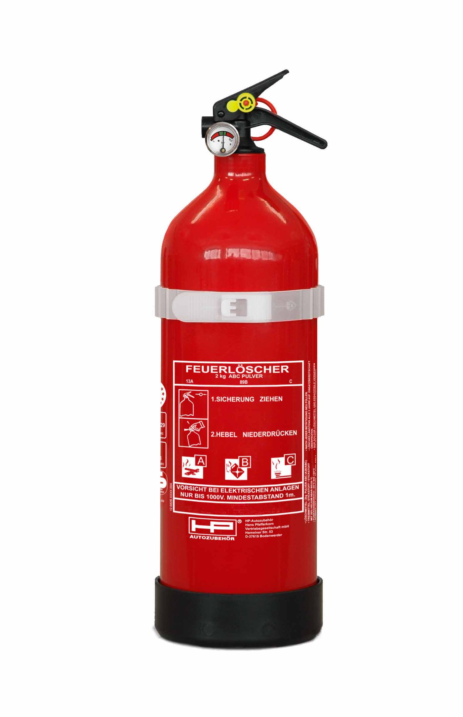 Auto Feuerl&ouml;scher ABC 2kg Autol&ouml;scher L&ouml;scher Erste Hilfe HP 10152