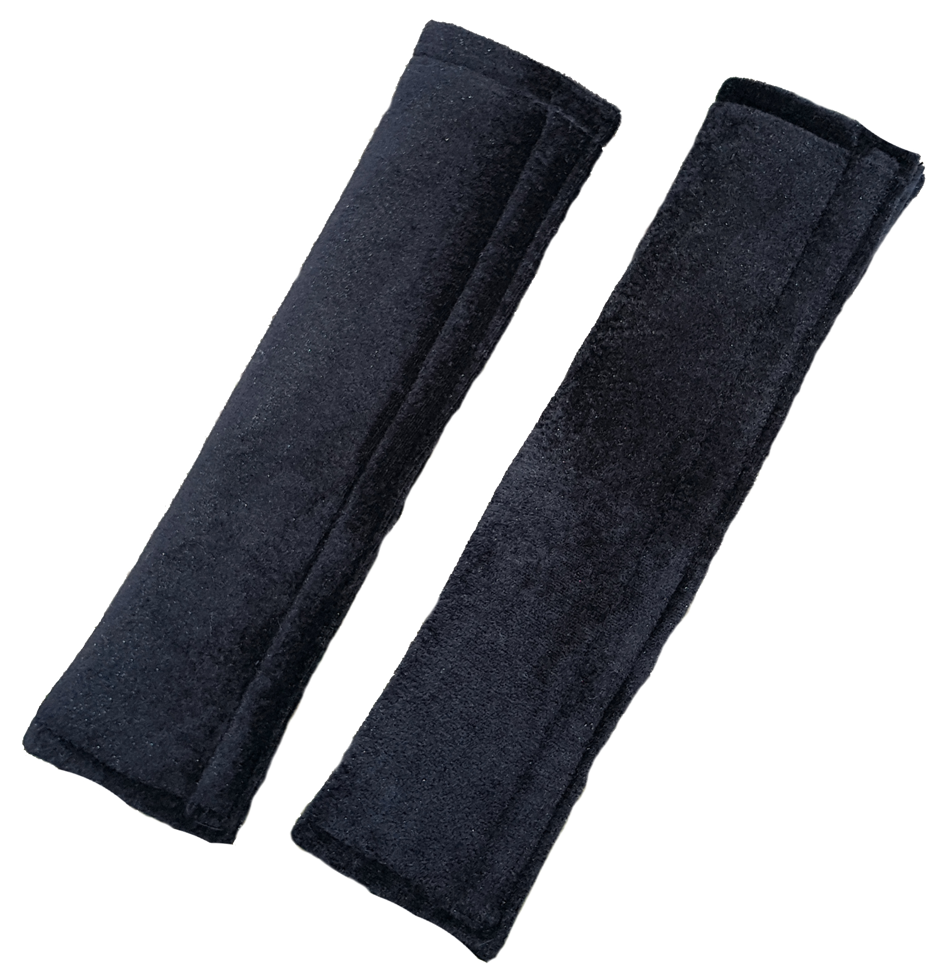 GURTSCHONER Set Velours Gurtpolster Sicherheitsgurtpolster schwarz 19288 HP