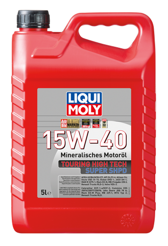 Motoröl LIQUI MOLY 1084 Touring High Tech Super SHPD 15W-40 5 Liter Kanister
