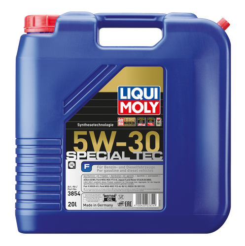 Liqui Moly Motoröl Leichtlauf Special Tec F, 5W-30, 20-Liter Kanister - 3854