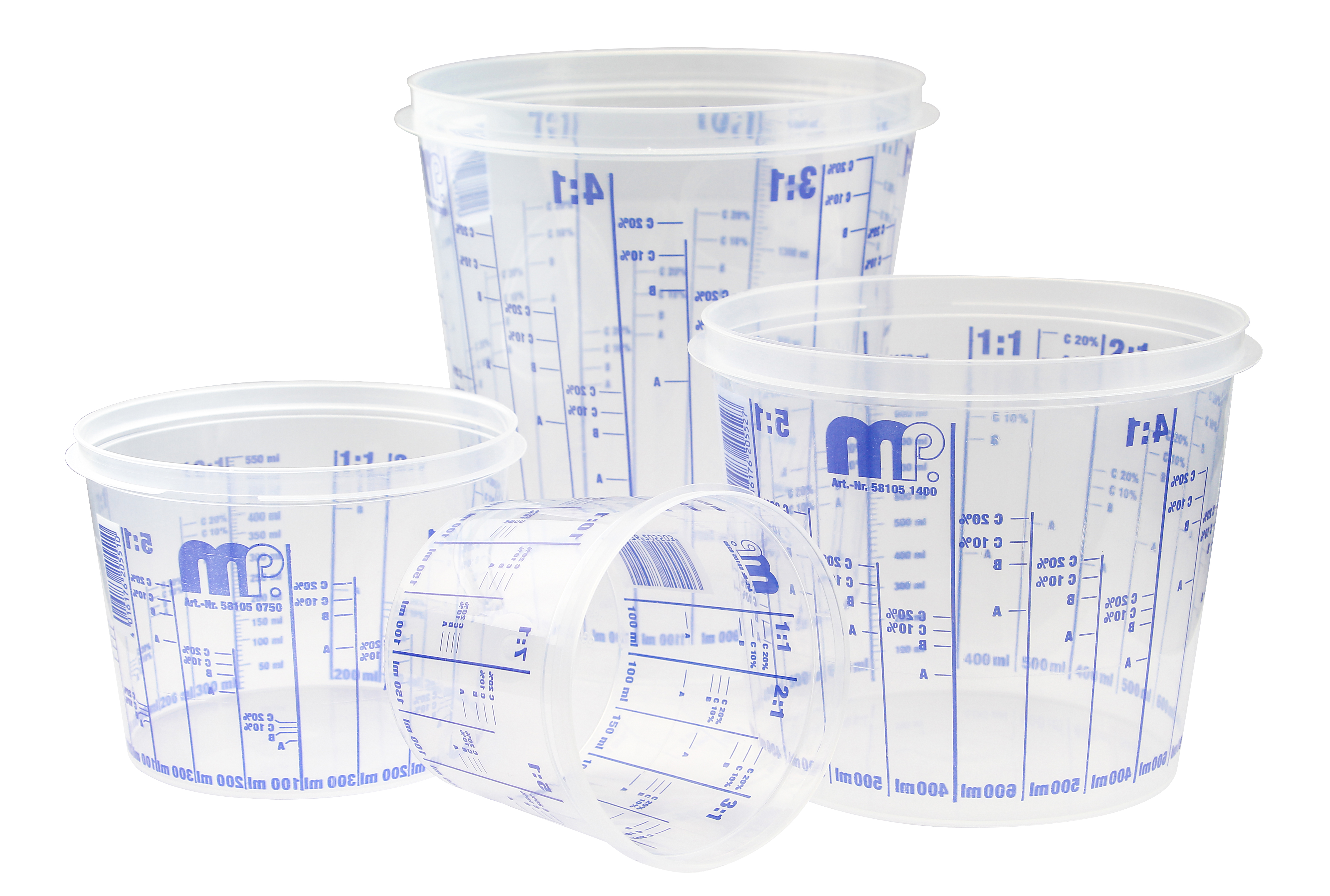 Mipa Mischbecher, Mixing Cup mit Skala 1400ml 581051400