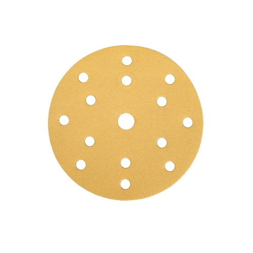 MIRKA EXZENTER-SCHLEIFSCHEIBEN GOLD &Oslash;150 MM GRIP GELOCHT P 100 K&Ouml;RNUNG 100 ST&Uuml;CK