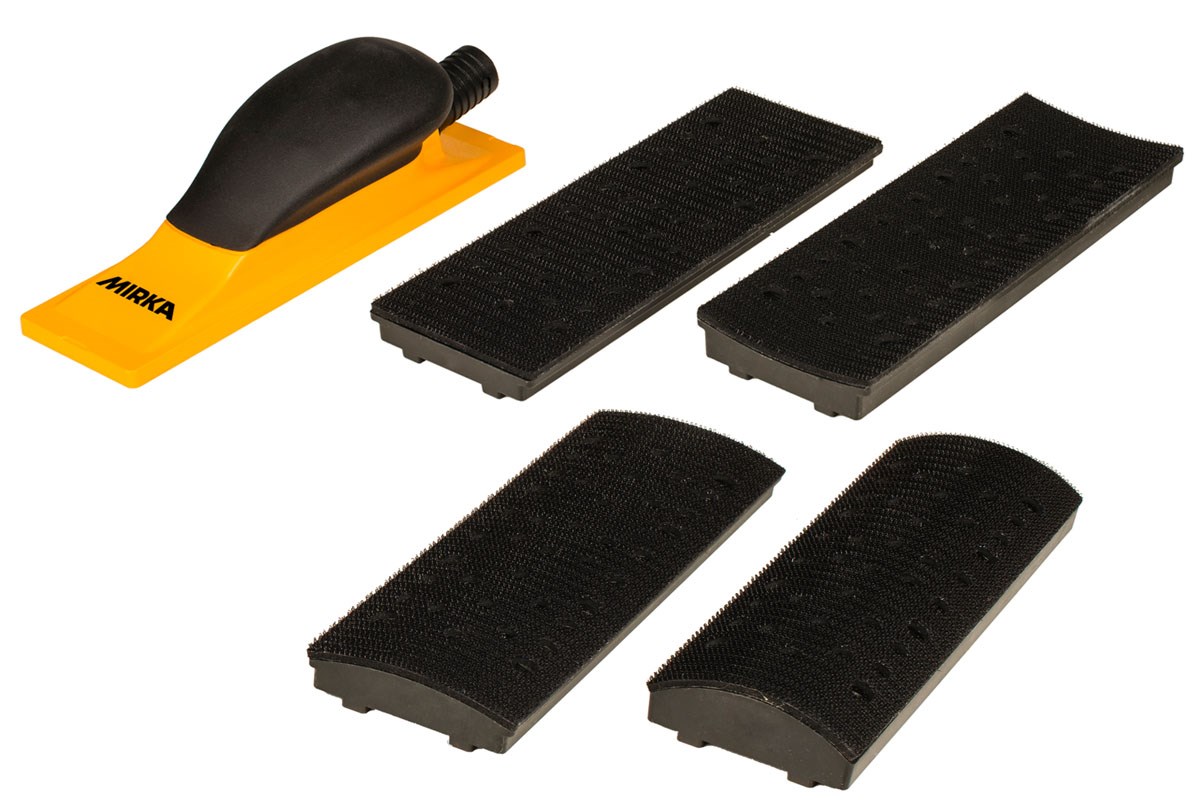 Mirka Handblock Kit 70x198mm Grip 40L Gelb