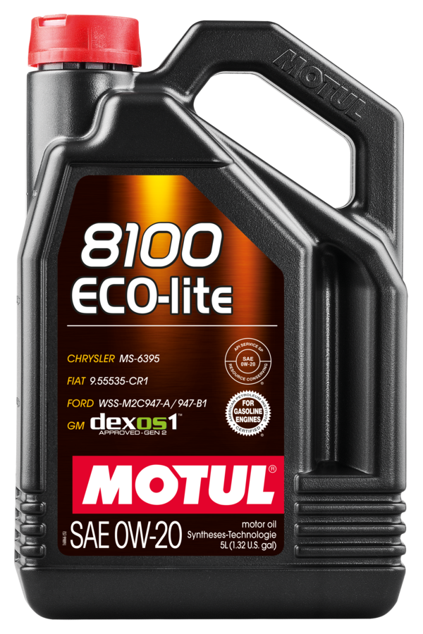 Motor&ouml;l Motoren&ouml;l Motul 8100 ECO-LITE 0W-20 5 Liter