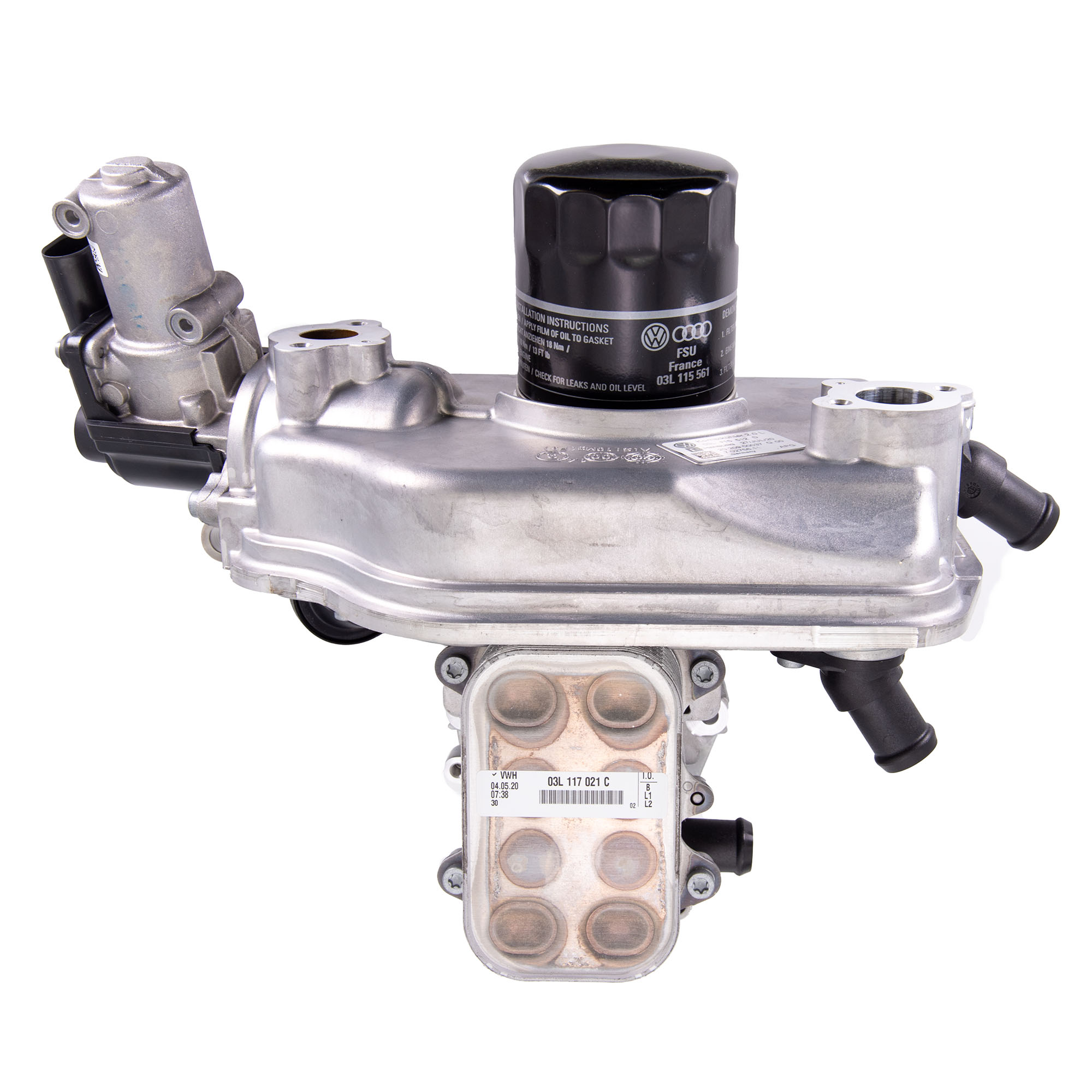 VW K&uuml;hler Abgasr&uuml;ckf&uuml;hrung Abgask&uuml;hler Abgasreinigung AGR Ventil 03L115512D