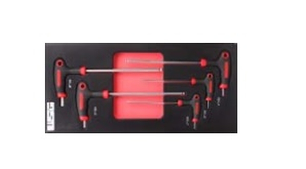 Satz Innensechskantschl&uuml;ssel mit HEX-Griff, 5-teilig, OK-01.3103 ROOKS