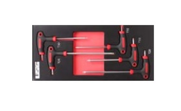 Satz Innensechskantschl&uuml;ssel mit TORX-Griff, 5-teilig, OK-01.3104 ROOKS