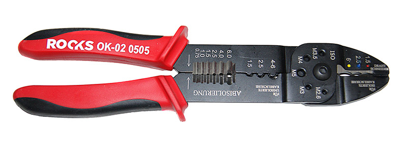 Abisolierzange, Profi, 240 mm, OK-02.0505 ROOKS