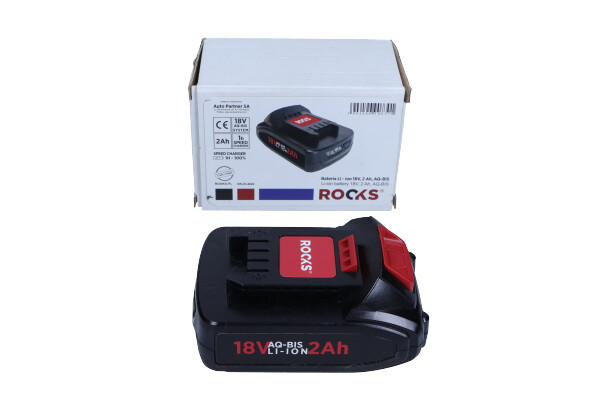 18 V AQ-BIS 2 Ah Li-Ionen-Akku, OK-03.4024 ROOKS
