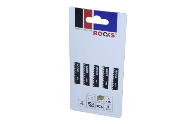 S&auml;geblatt f&uuml;r Stichs&auml;ge HCS, TYP T, Holz, 8 TPI x 100 mm, Set 5 Stk.,OK-03.4503