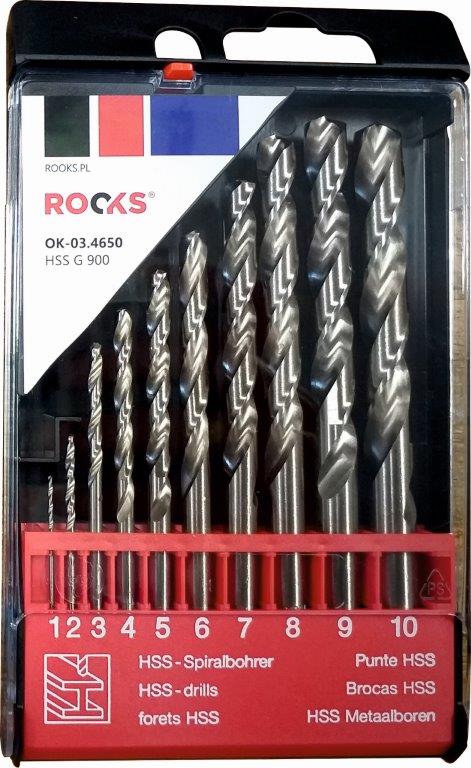 Metallbohrer PRO HSS G 900 N/mm2, Set 10-tlg., DIN 338