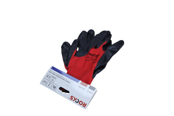 Arbeitshandschuhe aus Polyester-Nitrille, Gr&ouml;&szlig;e XL, 1 Paar, OK-09.0009 ROOKS