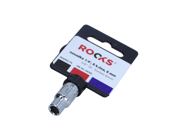 ROOKS 1/4 Zoll Vierkant Steckschl&uuml;sseleinsatz 6 mm OK-01.2650