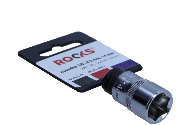 ROOKS 3/8 Zoll Vierkant-Steckschlüsseleinsatz 14 mm OK-01.2667