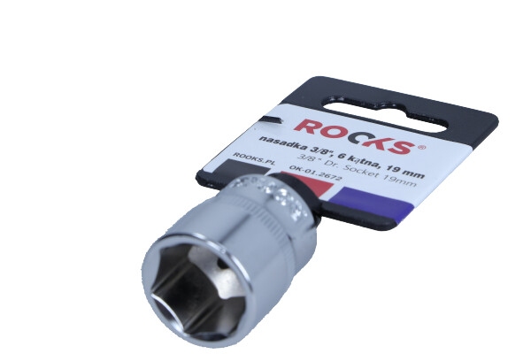 ROOKS 3/8 Zoll Vierkant-Steckschl&uuml;sseleinsatz 19 mm OK-01.2672