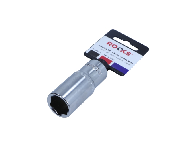 ROOKS 3/8 Zoll 4-kant, Steckschl&uuml;sseleinsatz lang, 18 mm OK-01.2716