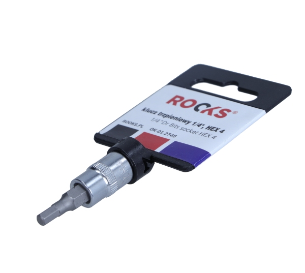 ROOKS 1/4 Zoll Vierkant-Steckschl&uuml;sseleinsatz, HEX4 OK-01.2746