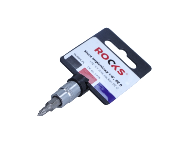 ROOKS 1/4 Zoll 4-kant, Steckschl&uuml;sseleinsatz, PZ 0 OK-01.2755