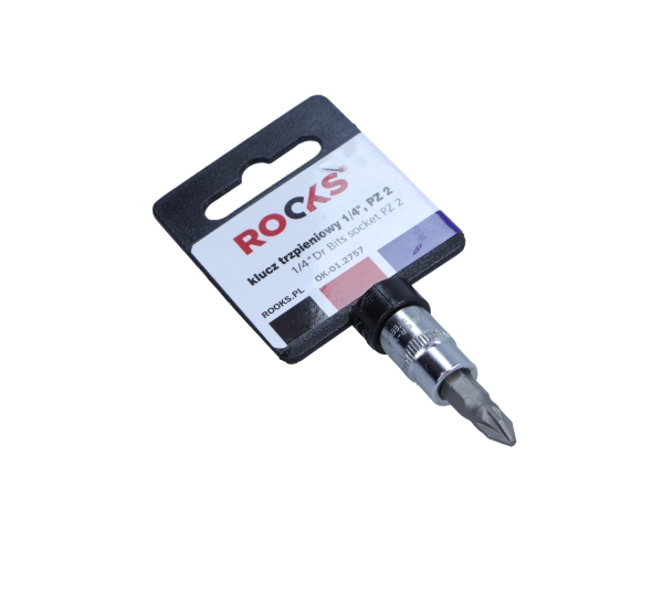 ROOKS 1/4 Zoll Vierkant Steckschl&uuml;sseleinsatz, PZ 2 OK-01.2757