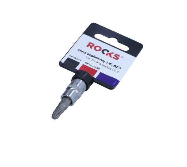 ROOKS 1/4 Zoll Vierkant Steckschl&uuml;sseleinsatz, PZ 3 OK-01.2758