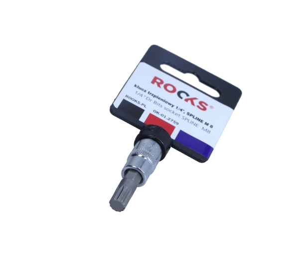 ROOKS 1/4 Zoll Vierkant-Steckschl&uuml;sseleinsatz, M8 OK-01.2759