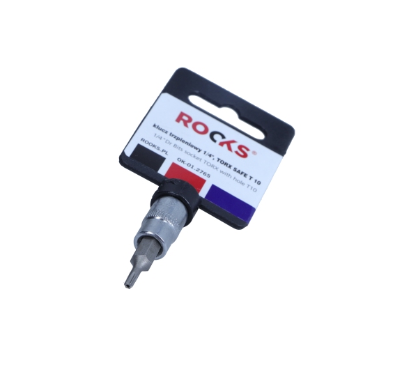 ROOKS 1/4 Zoll 4-kant, Steckschl&uuml;sseleinsatz, T10 OK-01.2765