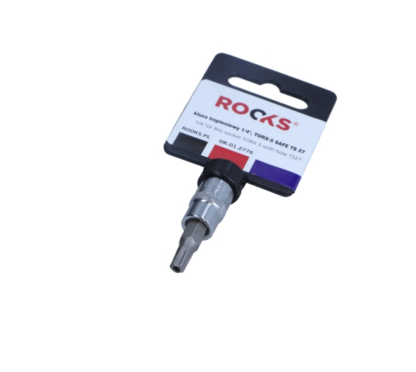 ROOKS 1/4 Zoll 4-kant, Steckschl&uuml;sseleinsatz, T5 TS27 OK-01.2776