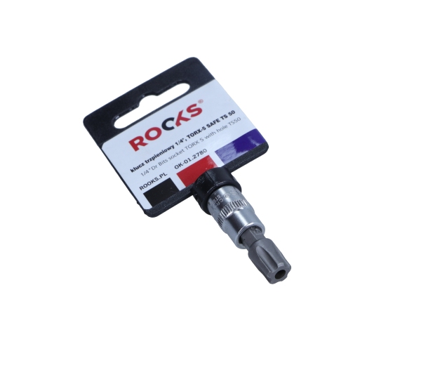 ROOKS 1/4 Zoll 4-kant, Steckschl&uuml;sseleinsatz, T5 TS50 OK-01.2780