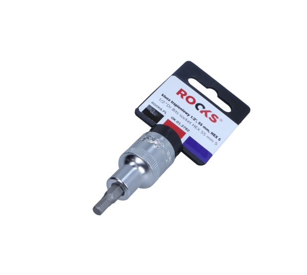 ROOKS 1/2 Zoll Vierkant-Steckschl&uuml;sseleinsatz, HEX 5 55 mm OK-01.2782