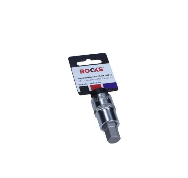 ROOKS 1/2 Zoll 4-kant, Steckschl&uuml;sseleinsatz, HEX 13 55mm OK-01.2789