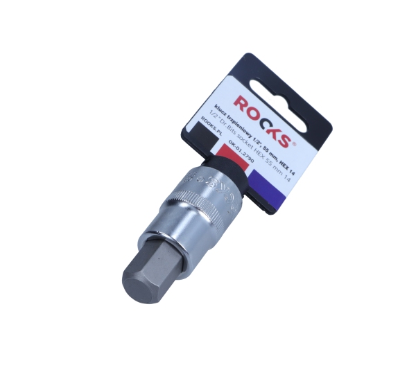 ROOKS 1/2 Zoll Vierkant-Steckschl&uuml;sseleinsatz, HEX 14 55 mm OK-01.2790