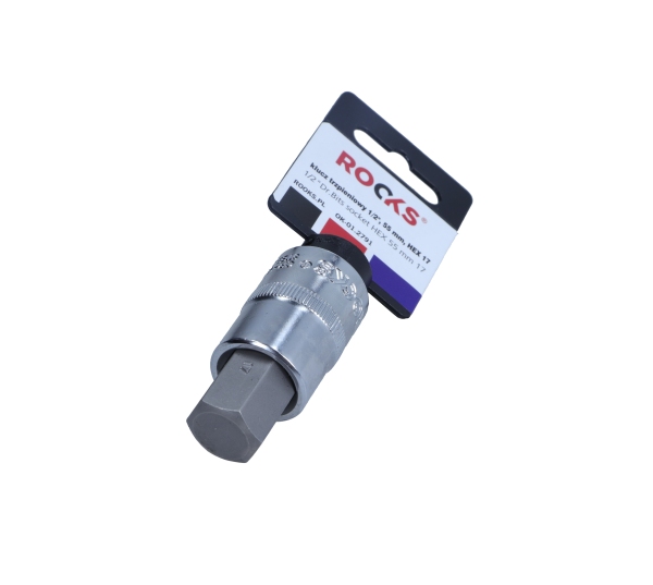 ROOKS 1/2 Zoll 4-kant, Steckschl&uuml;sseleinsatz, HEX 17 55mm OK-01.2791