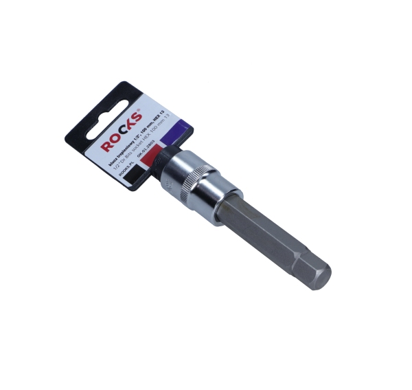 ROOKS 1/2 Zoll Vierkant Steckschl&uuml;sseleinsatz, HEX 13 100 mm OK-01.2803