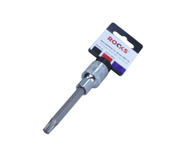 ROOKS 1/2 Zoll Vierkant Steckschl&uuml;sseleinsatz, Torx T45 100 mm OK-01.2844