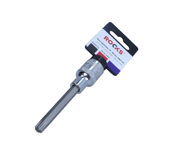 ROOKS 1/2 Zoll Vierkant Steckschl&uuml;sseleinsatz, Torx T50 100 mm OK-01.2845