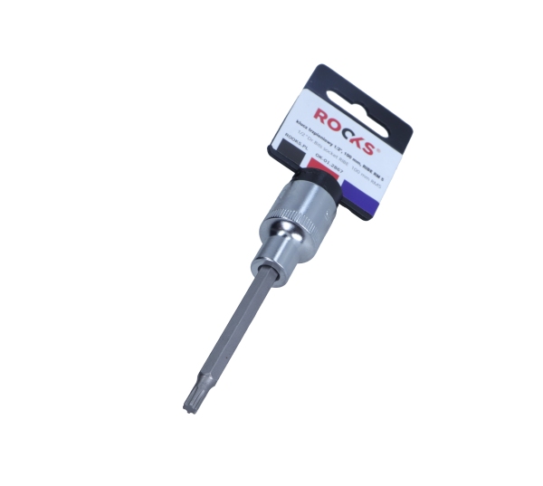 ROOKS 1/2 Zoll Vierkant Steckschl&uuml;sseleinsatz, Ribe RM 5 100 mm OK-01.2867