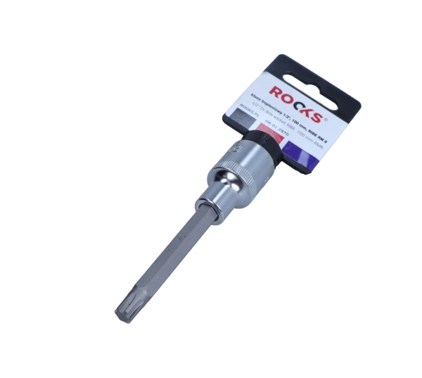 ROOKS 1/2 Zoll Vierkant-Steckschl&uuml;sseleinsatz, Ribe RM10 100 mm OK-01.2871