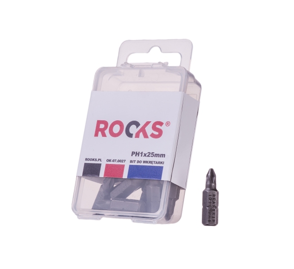 ROOKS Schrauberbit-Satz, 10 Bits &aacute; 25 mm, PH1 OK-07.0027